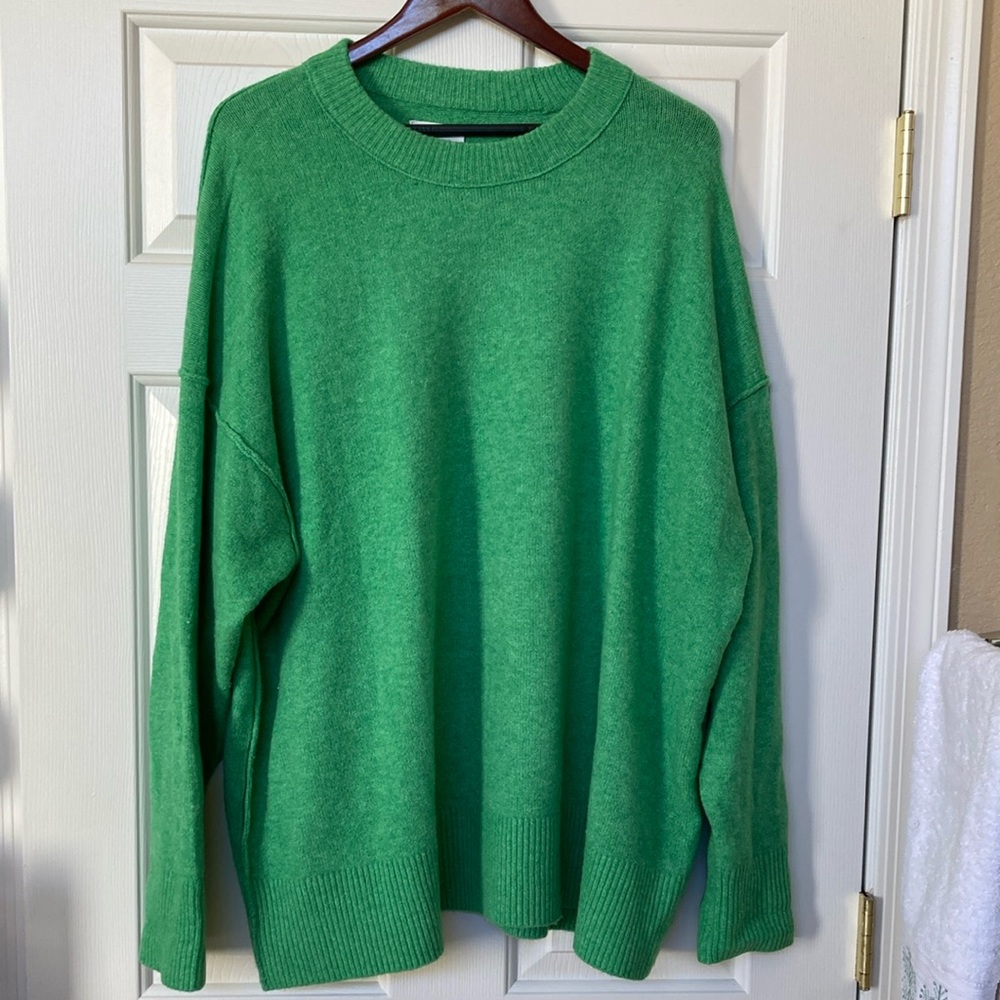 aerie Green Crewneck Sweater